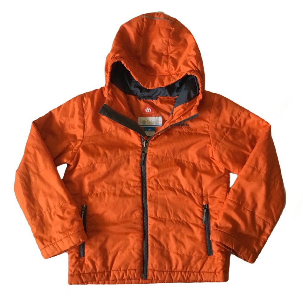 Columbia OmniHeat Puffer Jacket in Orange Sz 8